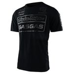 _Camiseta Gas Gas Team Troy Lee Designs Negro | 3GG230051102-P | Greenland MX_