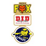 _Kit Adhesivos Guardabarros Delantero Retro Fox Amarillo/Rojo | FK-FOXYRD-P | Greenland MX_