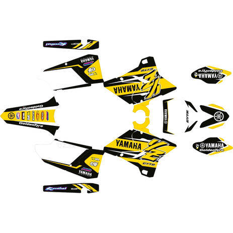 _Kit Adhesivos Completo Yamaha YZ 125/250 15-21 Retro Edition Yellow | SK-YYZ1252501520TY-P | Greenland MX_