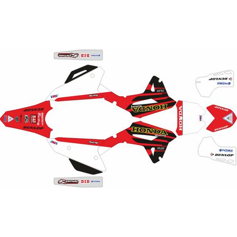 _Kit Adhesivos Completo Honda CRF 450 R 21-23 HRC Rojo/Amarillo | SK-HCRF45021HRRYE-P | Greenland MX_