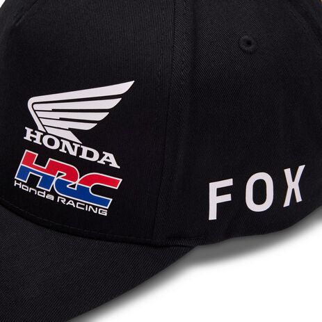 _Gorra Fox x Honda Flexfit Negro | 32241-001-P | Greenland MX_