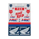 _Pack Adhesivos Fox Honda Track Azul/Rojo | 32537-922-OS | Greenland MX_