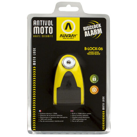 _Antirrobo Auvray Disco Alarma B-Lock 06 | BLA06YELAUV | Greenland MX_