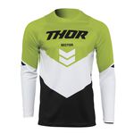 _Jersey Thor Sector Chev Negro/Verde | 29106473-P | Greenland MX_