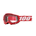 _Gafas 100% Accuri 2 Enduro Moto Lente Transparente Rojo | 50221-501-03-P | Greenland MX_