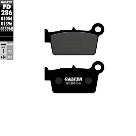 _Pastillas De Freno Galfer Traseras Semi Metal Suzuki RM 125 06-.. Kawasaki KX 250 F 04-.. | FD286G1054 | Greenland MX_