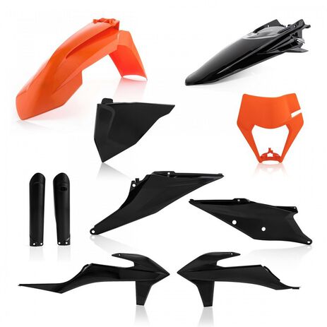 _Full Kit Plásticos Acerbis KTM EXC/EXC F 20-.. Negro/Naranja | 0024054.313-P | Greenland MX_