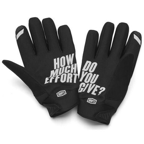 _Guantes Mujer 100% Brisker Negro/Gris | 10005-00001-P | Greenland MX_