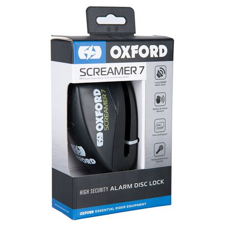 _Candado de Disco con Alarma Oxford Screamer (7mm) Negro | LK289-P | Greenland MX_