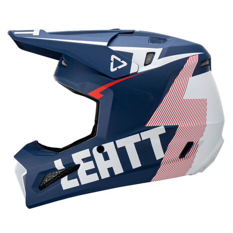 _Casco con Gafas Leatt Moto 3.5 Rojo/Azul | LB1023011100-P | Greenland MX_