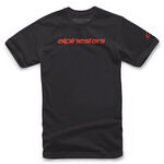 _Camiseta Alpinestars Linear Wordmark Negro/Rojo | 1212-72020-1523-L-P | Greenland MX_