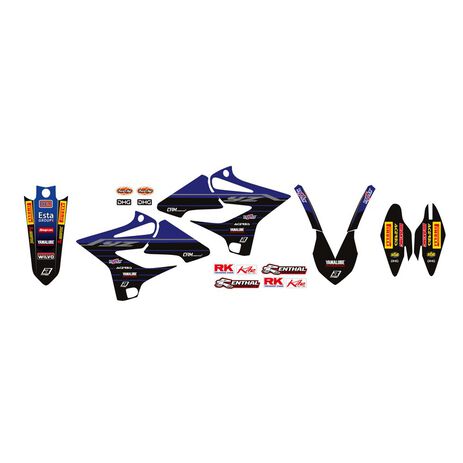 _Kit Adhesivos + Funda Blackbird Replica Yamaha Factory Racing 22 Yamaha YZ 125/250 15-21 | 8244R11 | Greenland MX_