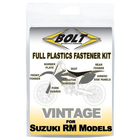 _Kit Tornillería de Plásticos Suzuki RM 125/250 96-00 | BT-SUZ-9600104 | Greenland MX_