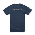 _Camiseta Alpinestars Linear Wordmark Azul Marino | 1212-72020-7128-L-P | Greenland MX_