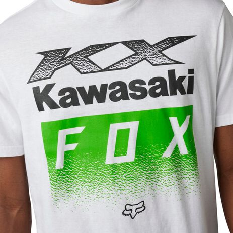 _Camiseta Fox X Kawasaki Blanco | 30528-190-P | Greenland MX_