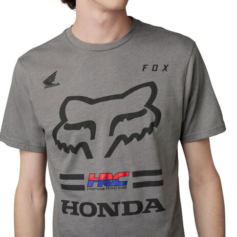 _Camiseta Fox X Honda II Gris | 30527-185-P | Greenland MX_