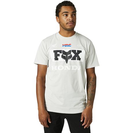 _Camiseta Fox Honda Premium Gris | 29004-097 | Greenland MX_