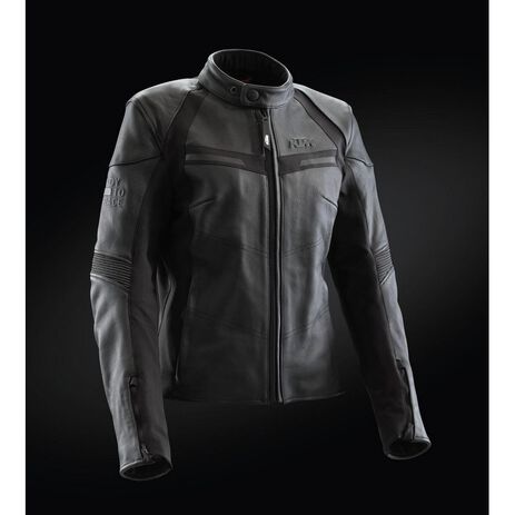 _Chaqueta Mujer KTM Aspect Leather Negro | 3PW220000902-P | Greenland MX_