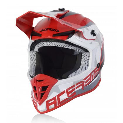 Casco Acerbis Linear Rojo/Blanco, Motocross, Enduro, Trail, Trial