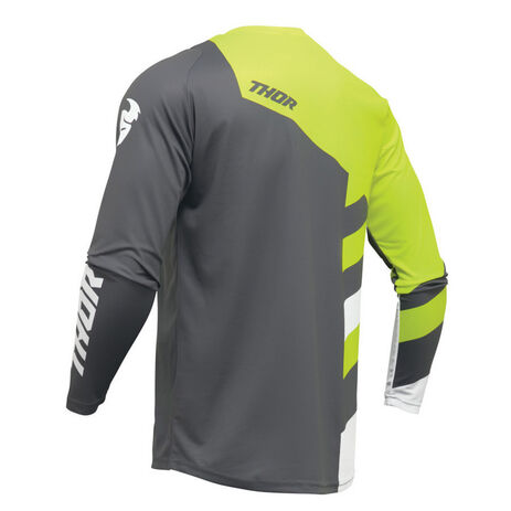 _Jersey Thor Sector Checker Gris/Amarillo Fluo | 2910-7594-P | Greenland MX_