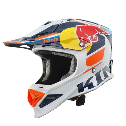 Casco KTM Kini-RB Competition Blanco/Naranja/Azul, Motocross, Enduro,  Trail, Trial