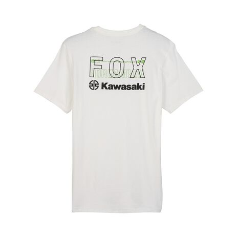 _Camiseta Fox x Kawasaki II Blanco | 32061-190-P | Greenland MX_