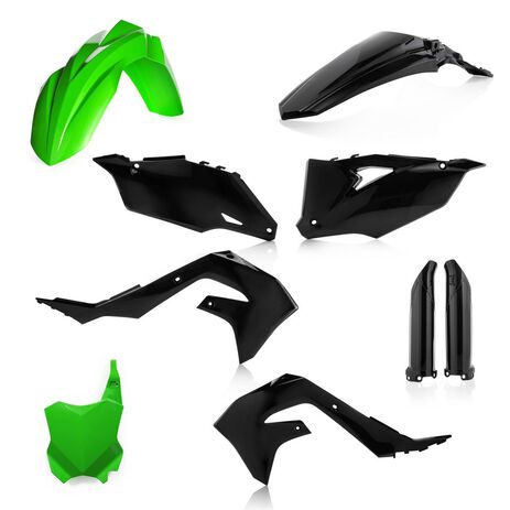 _Full Kit Plásticos Acerbis Kawasaki KX 250 21-24 KX 450 19-23 Negro/Verde | 0023649.325-P | Greenland MX_