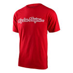 _Camiseta Troy Lee Designs Signature Rojo | 701565022-P | Greenland MX_