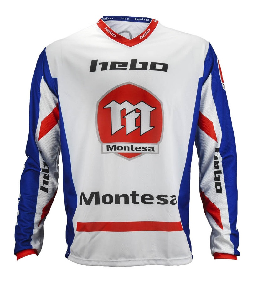 鍔 cero Por Jersey Hebo Montesa Classic III Azul | Motocross, Enduro, Trail, Trial |  GreenlandMX