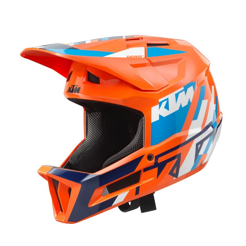Casco Infantil KTM Gravity E-Drive Naranja/Azul/Blanco, Motocross, Enduro,  Trail, Trial