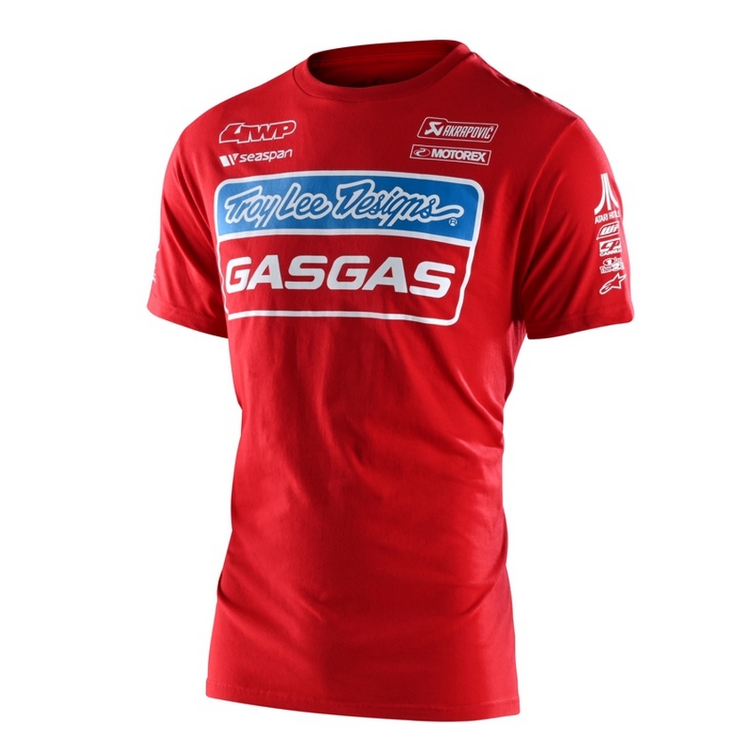 Camiseta Troy Lee Gas Team Rojo | Motocross, Enduro, Trail, Trial | GreenlandMX